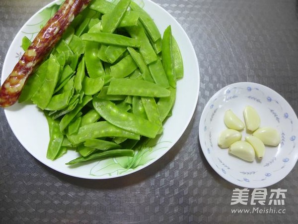 荷兰豆炒腊肠
