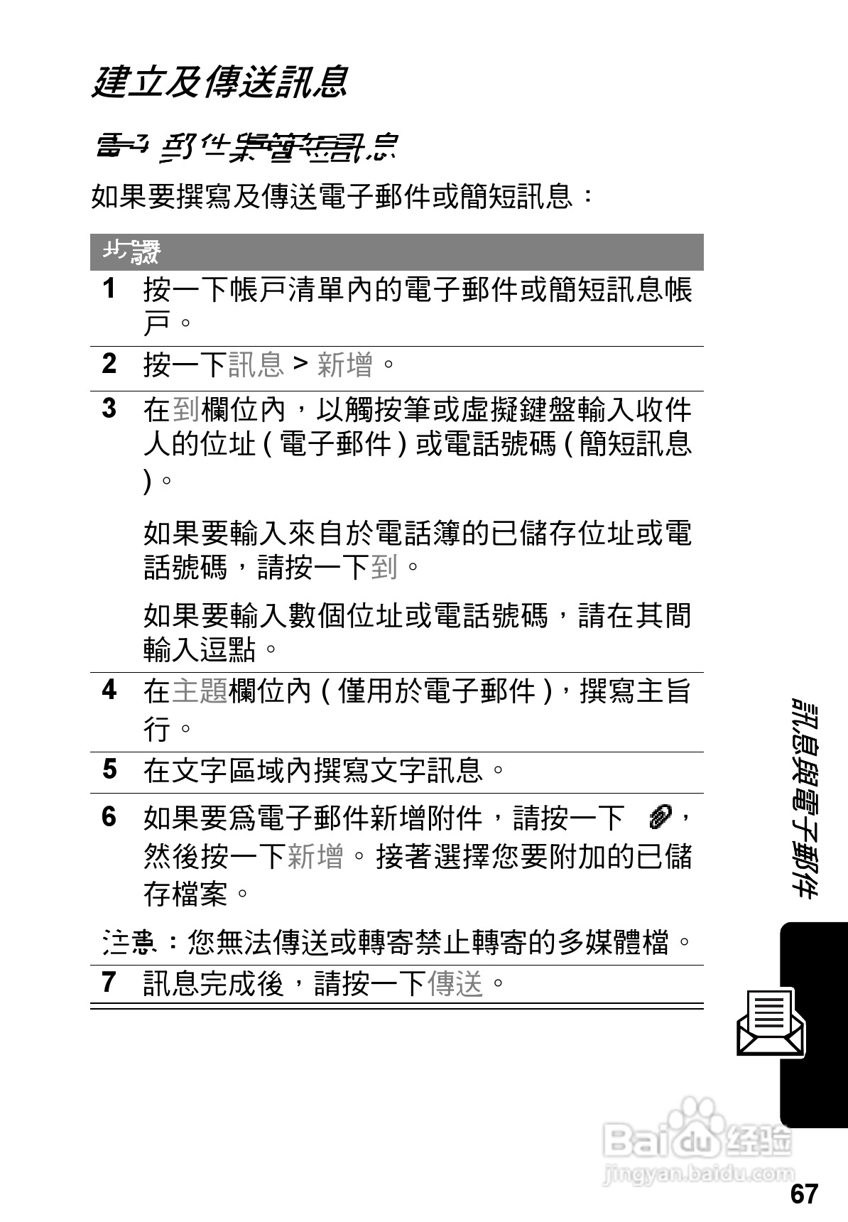 摩托罗拉A925手机使用说明书:[7]
