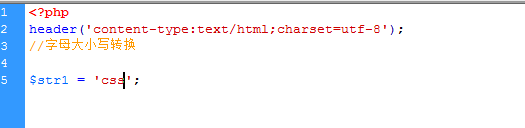 php字母大小写转换