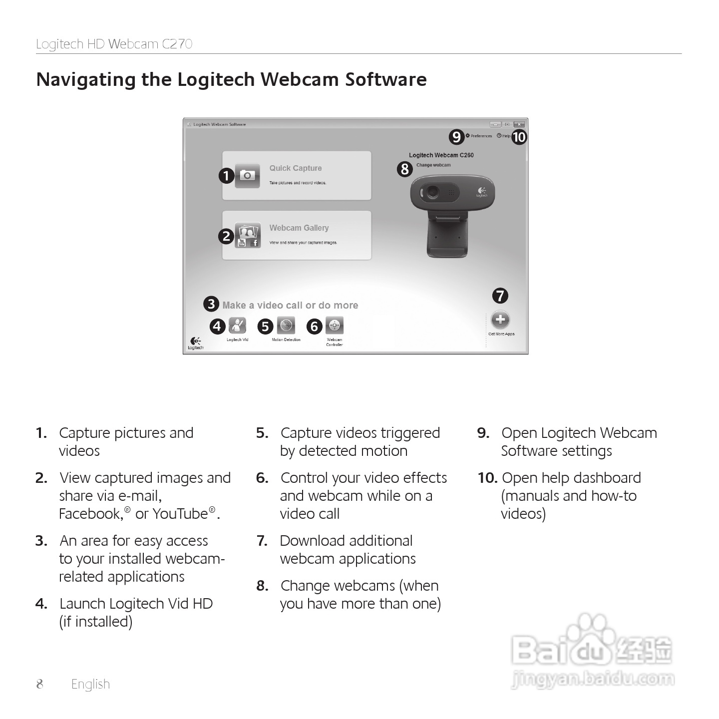 罗技 HD 网路摄影机 C270使用手册:[1]