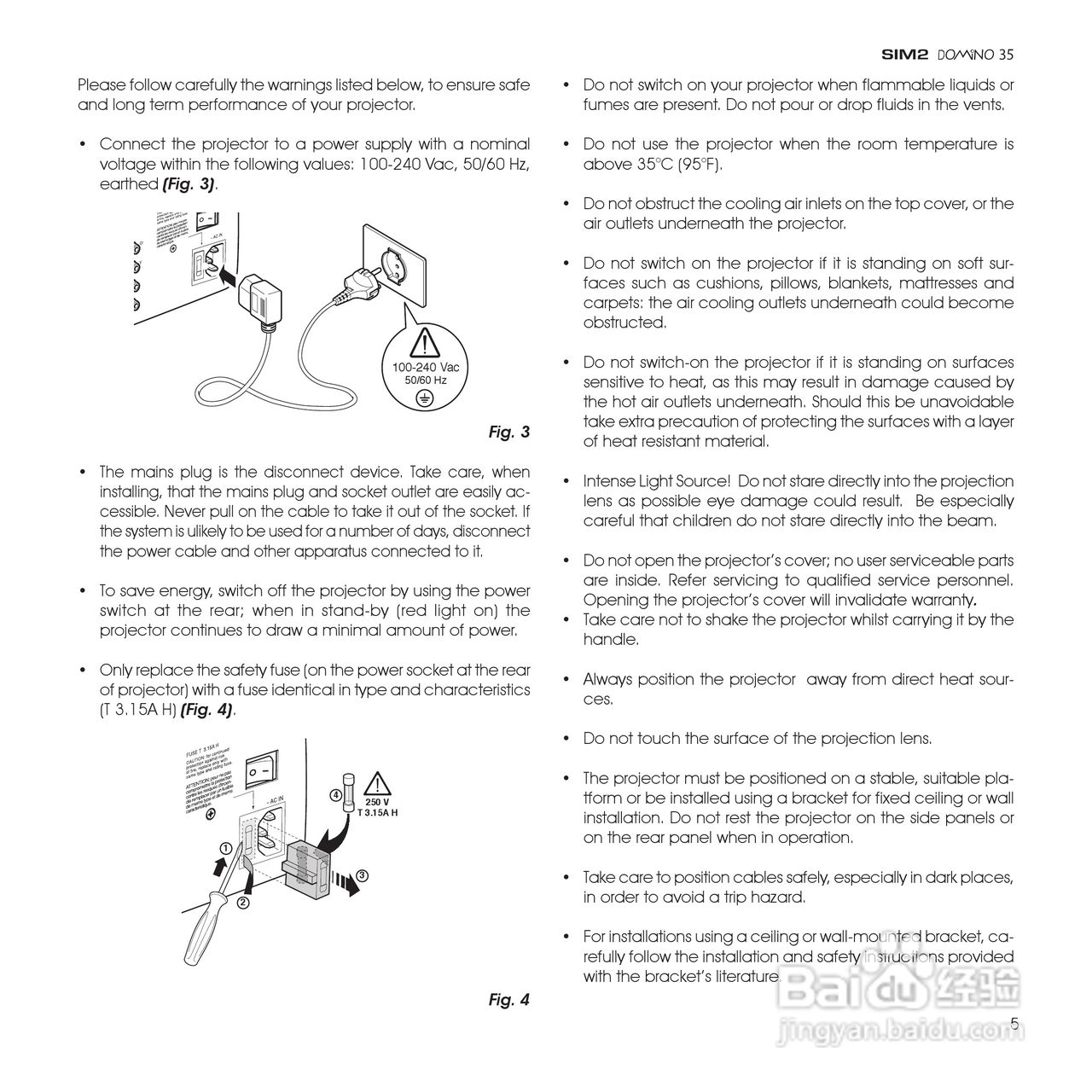 SIM2 DOMINO 35投影机说明书:[1]