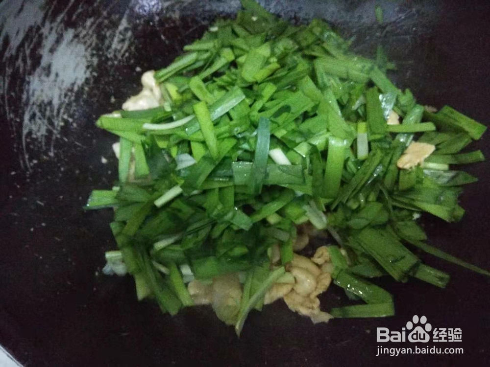 简单菜-鸡胸肉炒韭菜