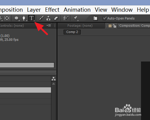 ae怎么输入文字