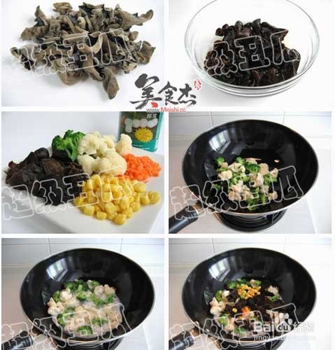 椰香木耳双花菜