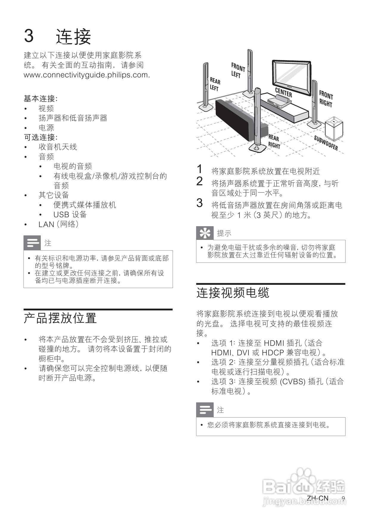 飞利浦HTS7540/93家庭影院使用说明书:[1]