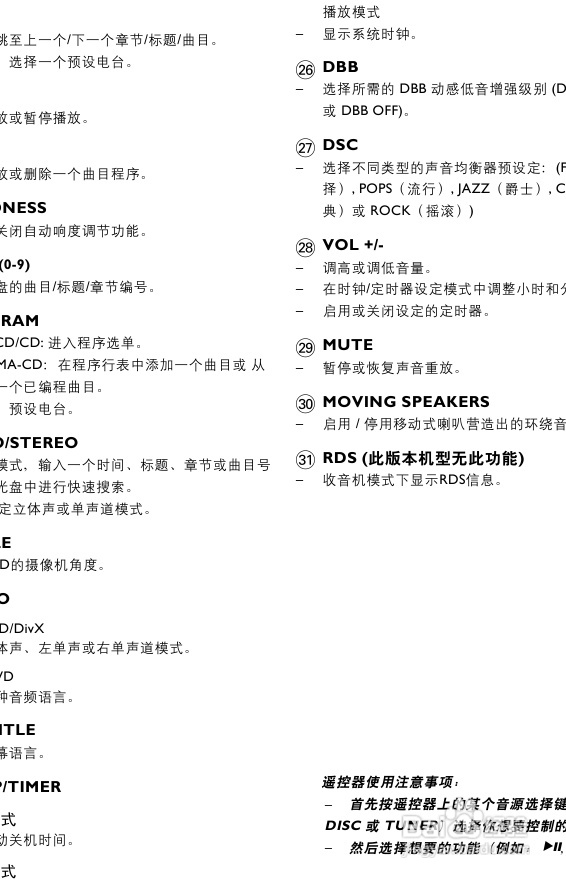 飞利浦MCD728/93 DVD微型影院使用说明书:[1]
