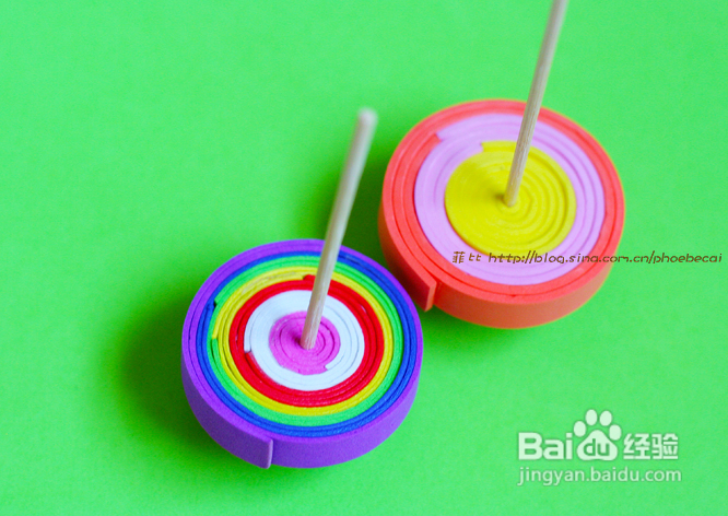 DIY飞舞的彩虹陀螺