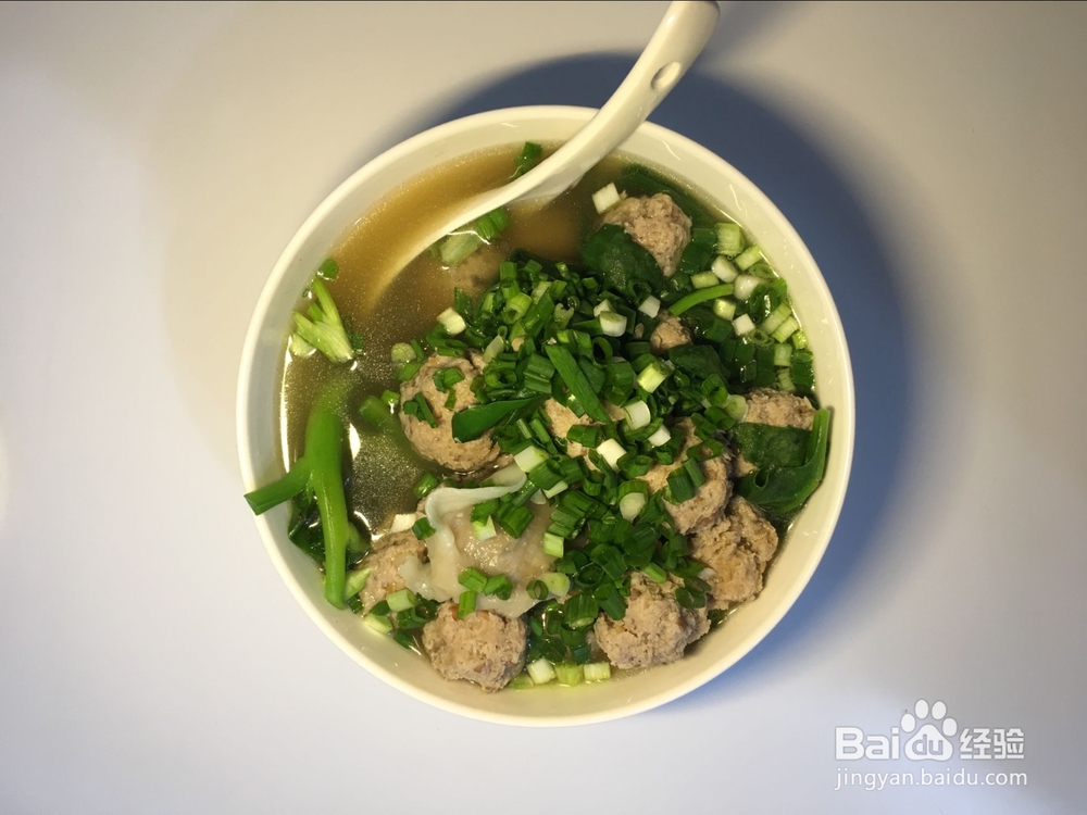 猪肉丸子汤 超简易家常瘦肉丸子汤的做法
