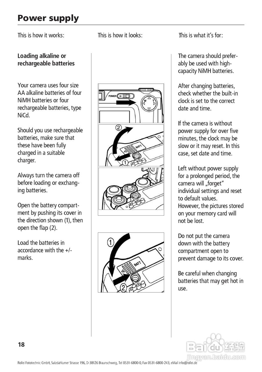 Rollei d41 com型数码相机说明书:[2]