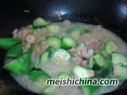 好吃的虾仁烩丝瓜
