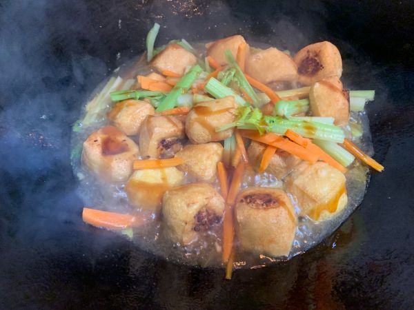 家常菜酿豆腐泡