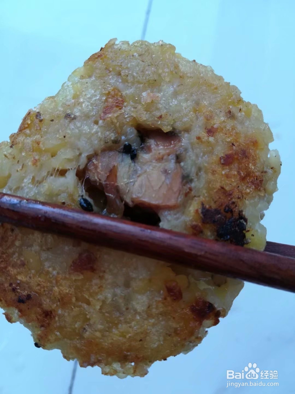 家常美食——煎粽子