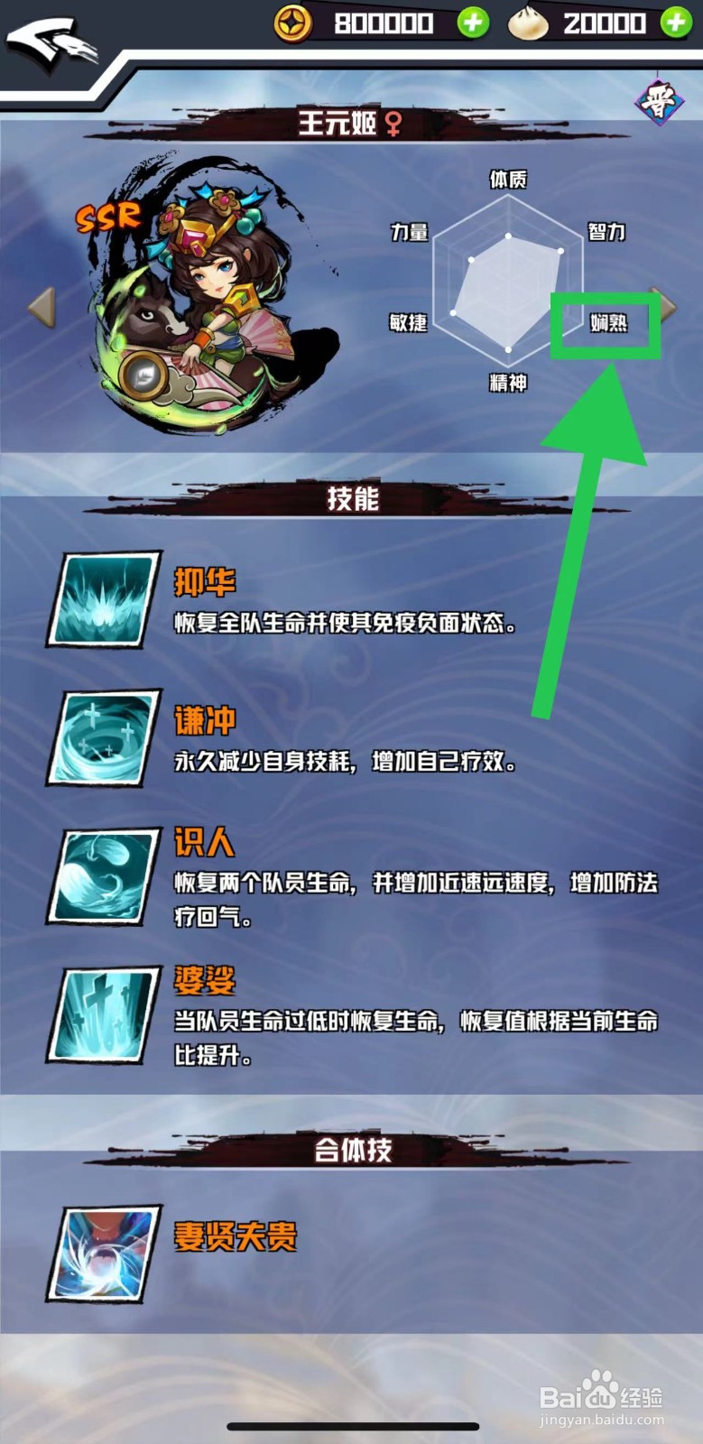 三国志外传怎么查看王元姬的娴熟