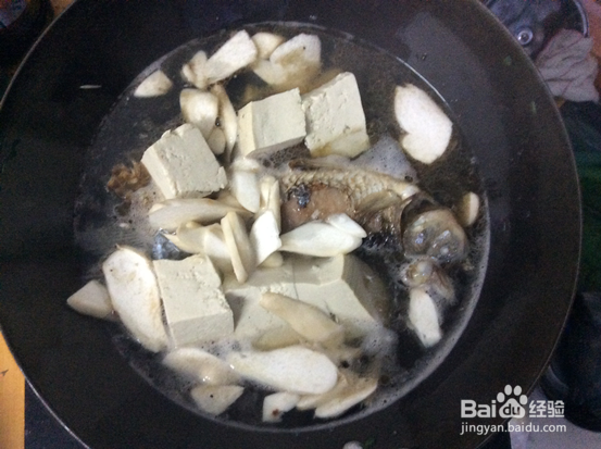 家常鲫鱼炖豆腐