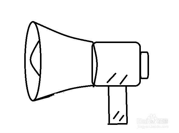 喇叭简笔画的画法