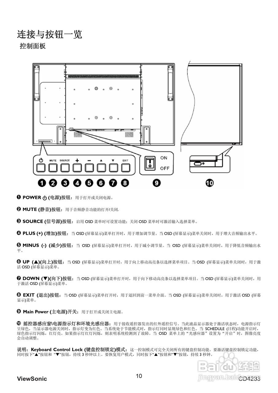 ViewSonic优派CD4233显示器说明书:[2]