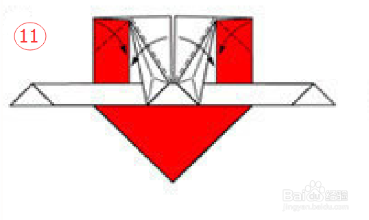 一箭穿心折纸方法