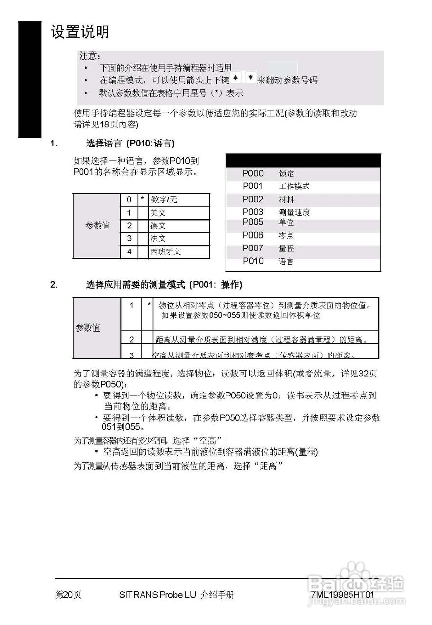 PLU系列超声波液位计使用说明书:[3]