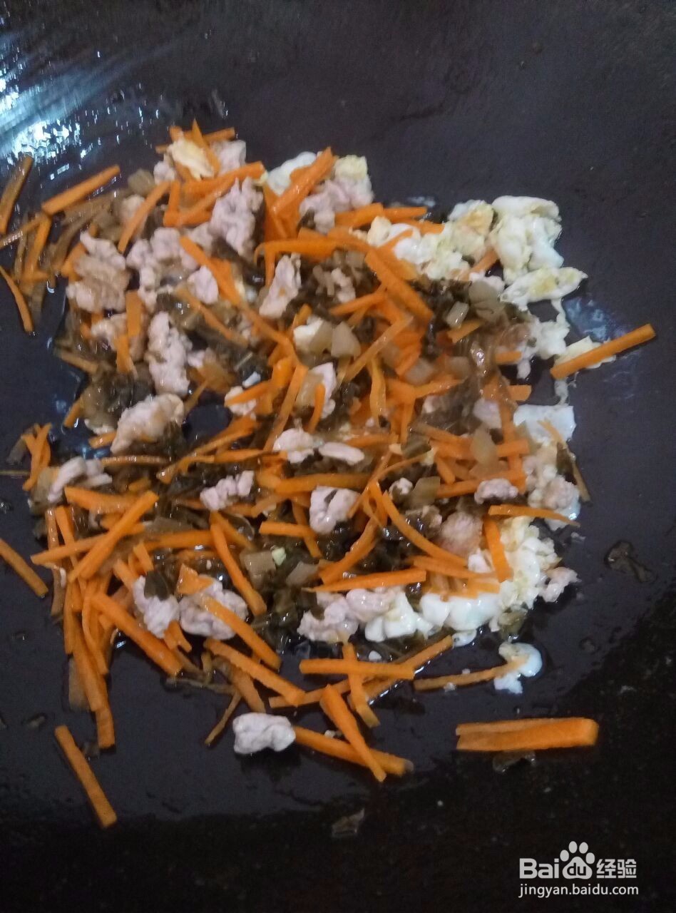 自制美味肉丝蛋炒饭