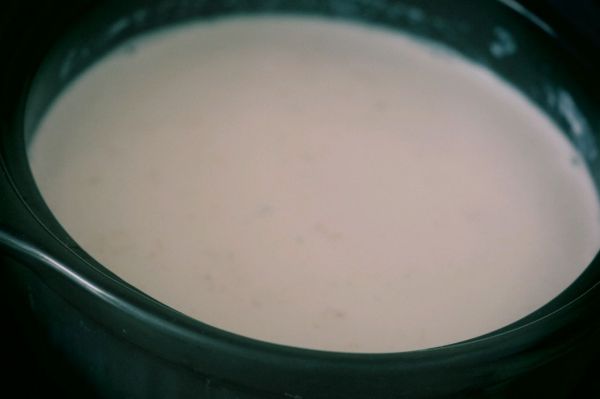 燕麦牛奶黑米团