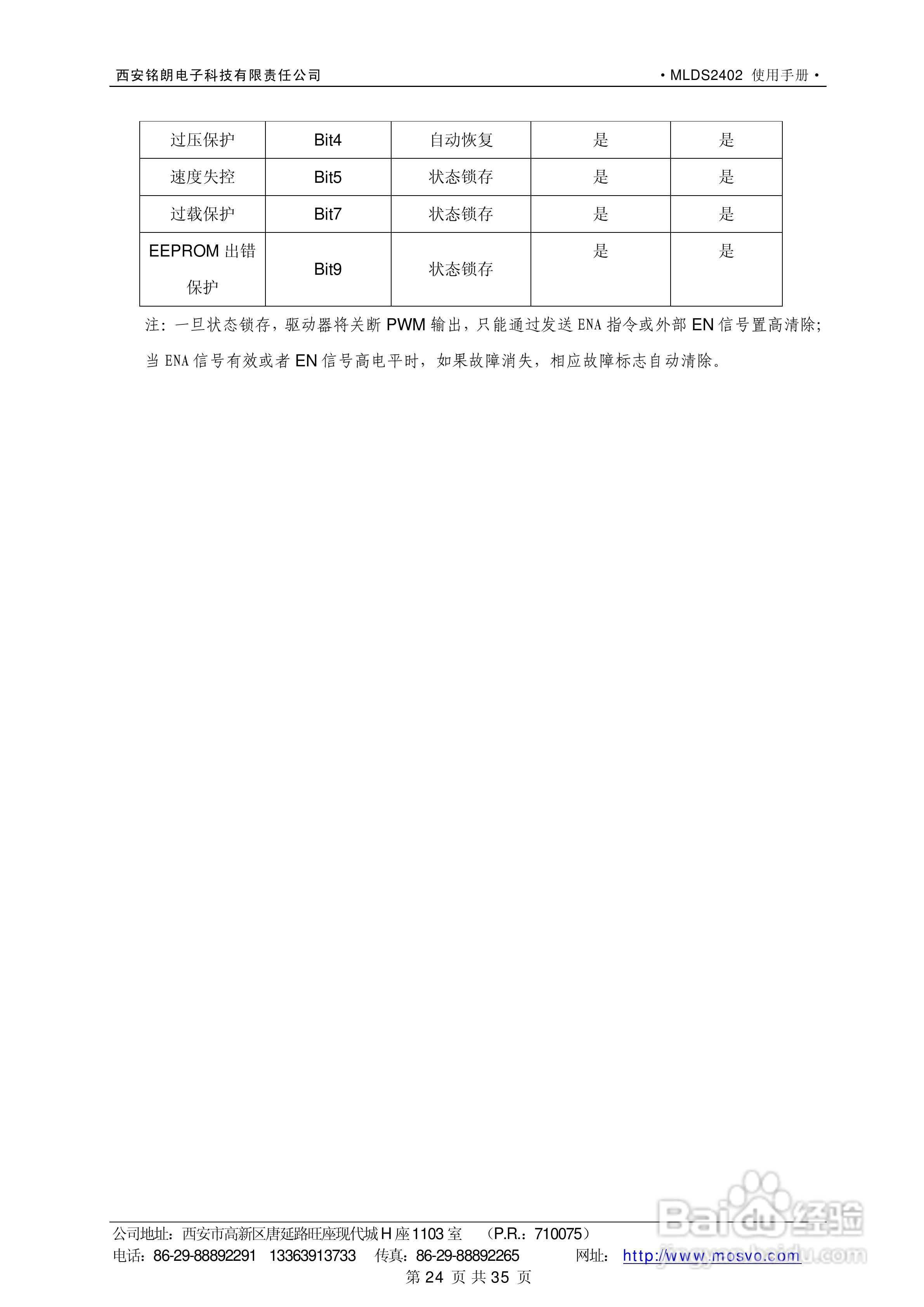 铭朗科技MLDS2402直流伺服驱动器说明书:[3]