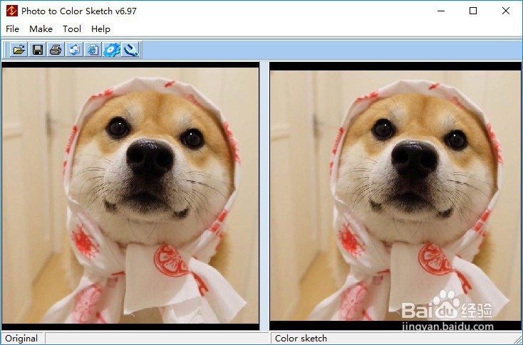 如何将彩色图片转换成油画风格效果