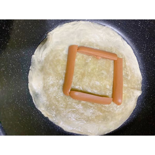 火腿鸡蛋手抓饼