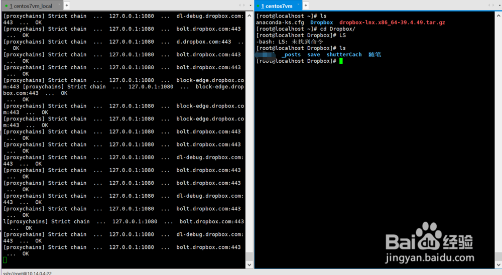 centos7命令行安装多宝箱
