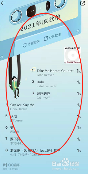 QQ音乐软件2021年度听歌报告在哪里查询