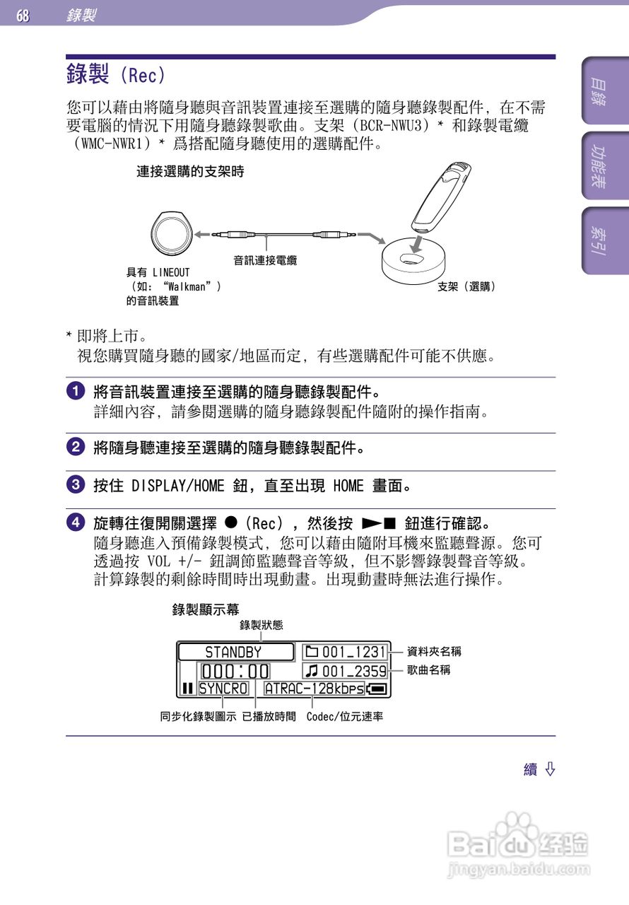 SONY索尼NW-S706F数码影音使用说明书:[7]