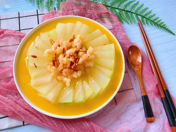 金汤虾仁水晶冬瓜