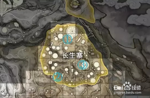 永劫无间长生寨金绿堆点位在哪