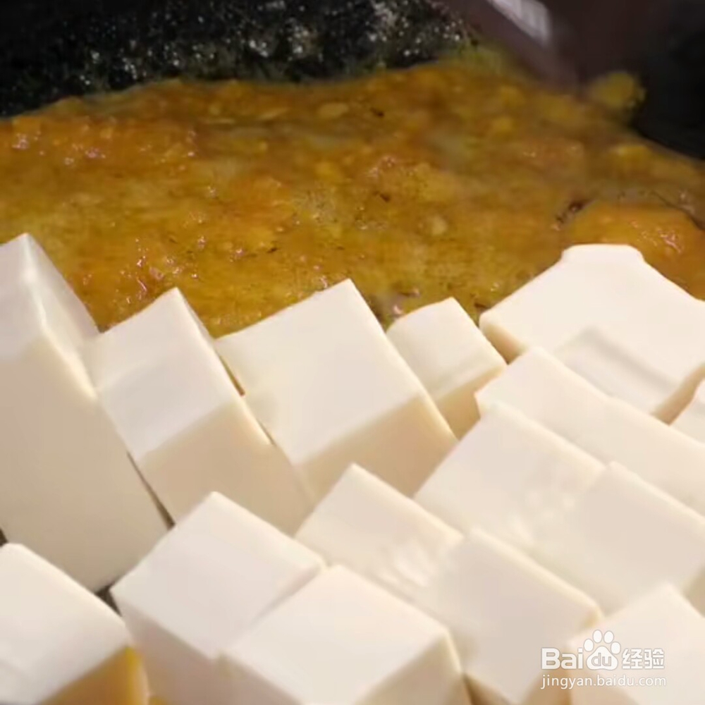 在家做蟹黄豆腐教程