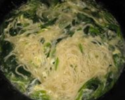 菠菜鸡蛋炝锅面
