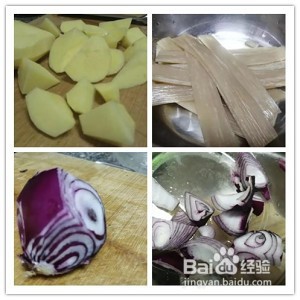 土豆粉炖腔骨,小朋友和老人都特别喜欢吃