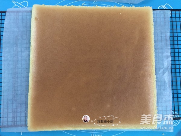 彩绘爱心蛋糕卷