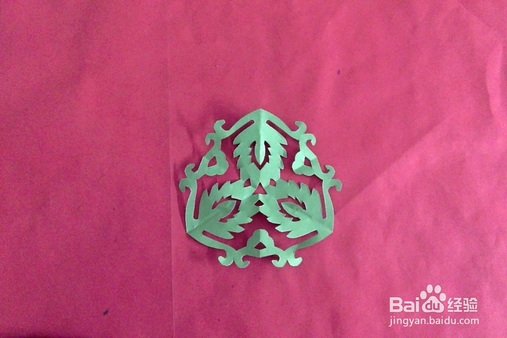 怎么剪叶子团花?边框窗花