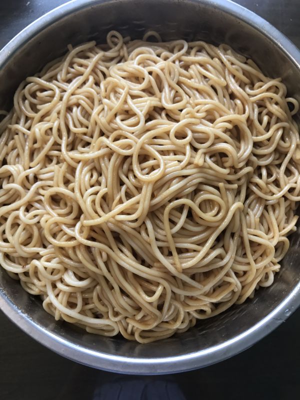 酸豆角肉沫拌米粉