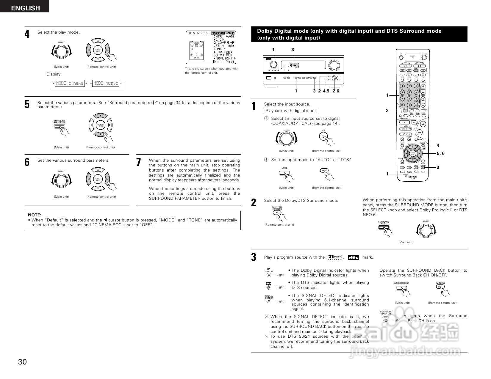 DENON AVR-2803收音环绕扩音机操作说明书:[2]