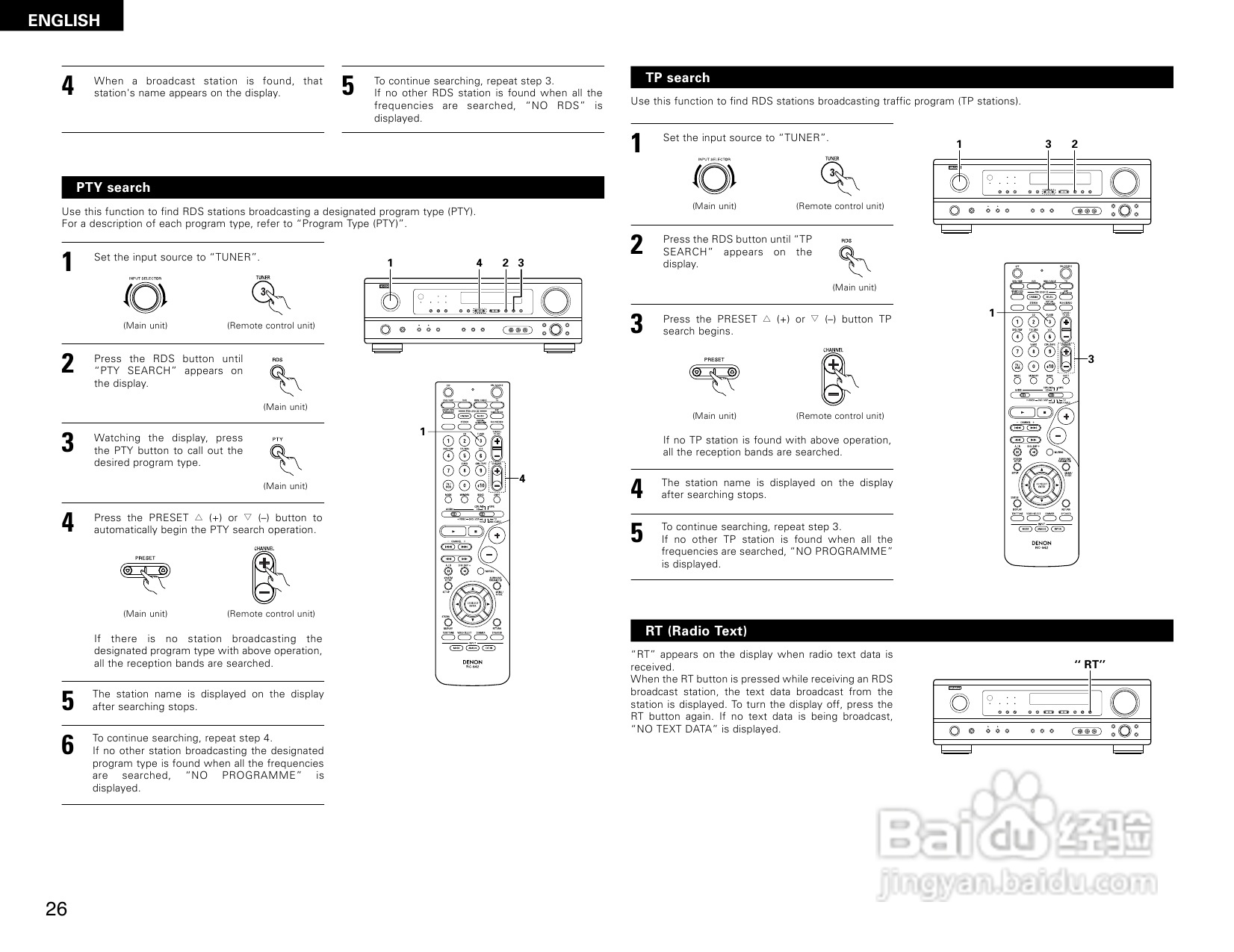 DENON AVR-1404收音环绕扩音机操作说明书:[2]