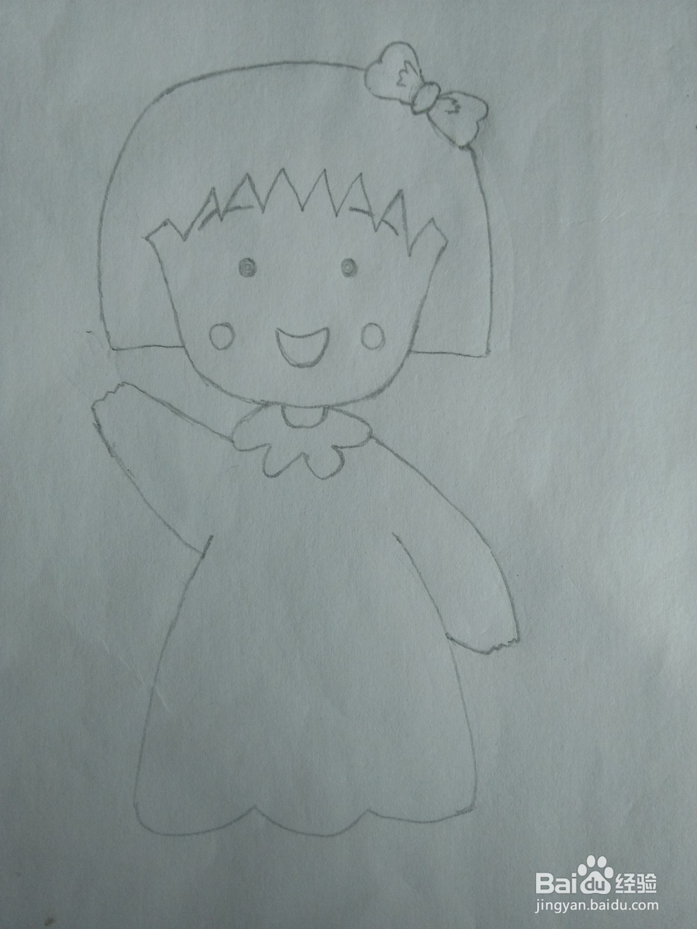 简笔画——怎么画樱桃小丸子