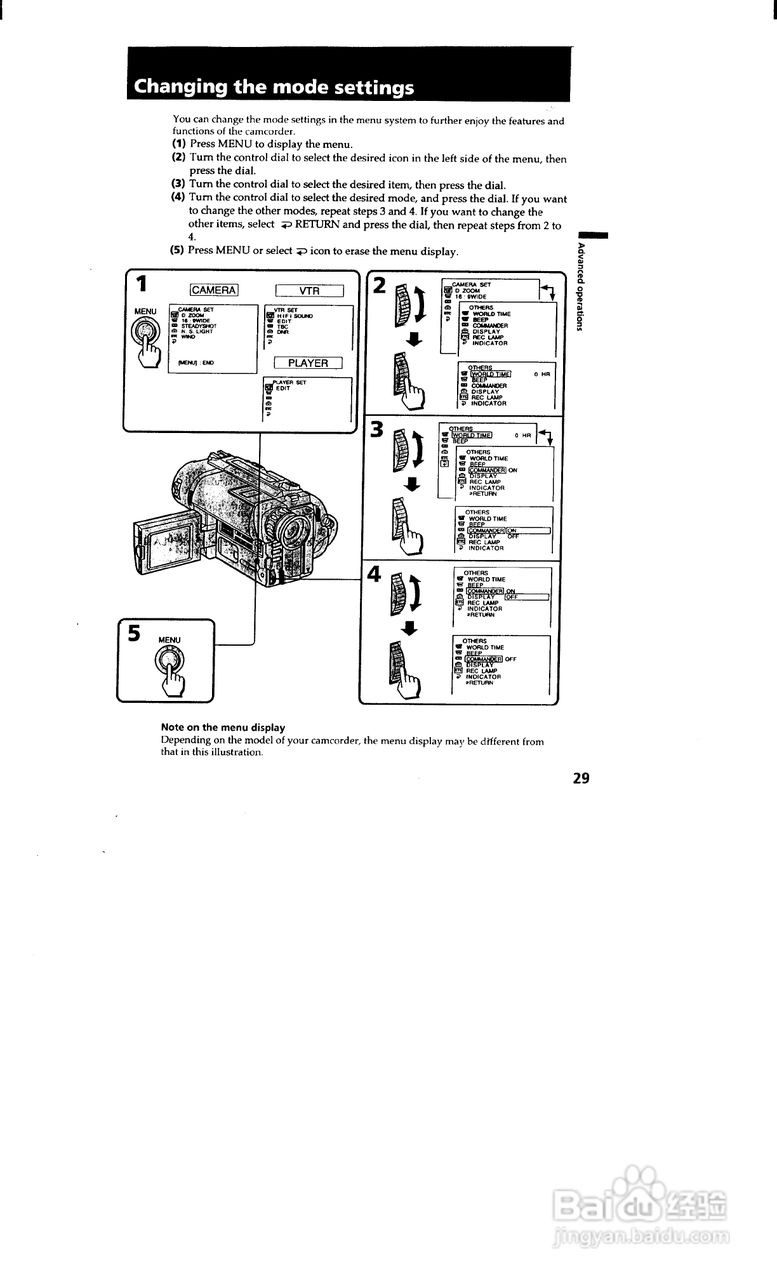 索尼CCD-TRV65模拟摄像机说明书:[3]
