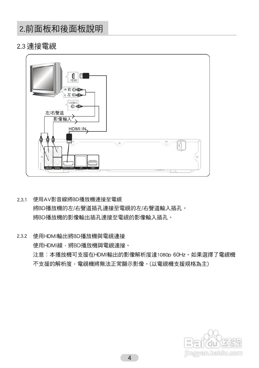 声宝BD-H720型蓝光影音播放器说明书:[1]