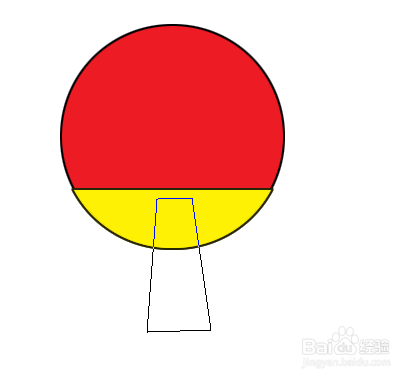 PS怎么画乒乓球拍？