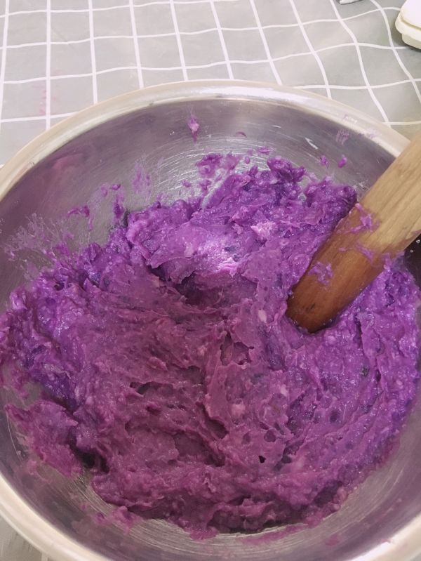 紫薯芋泥糯米饼