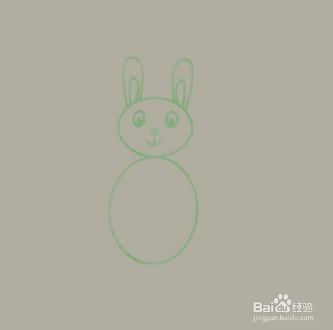 如何画卡通兔子的简笔画