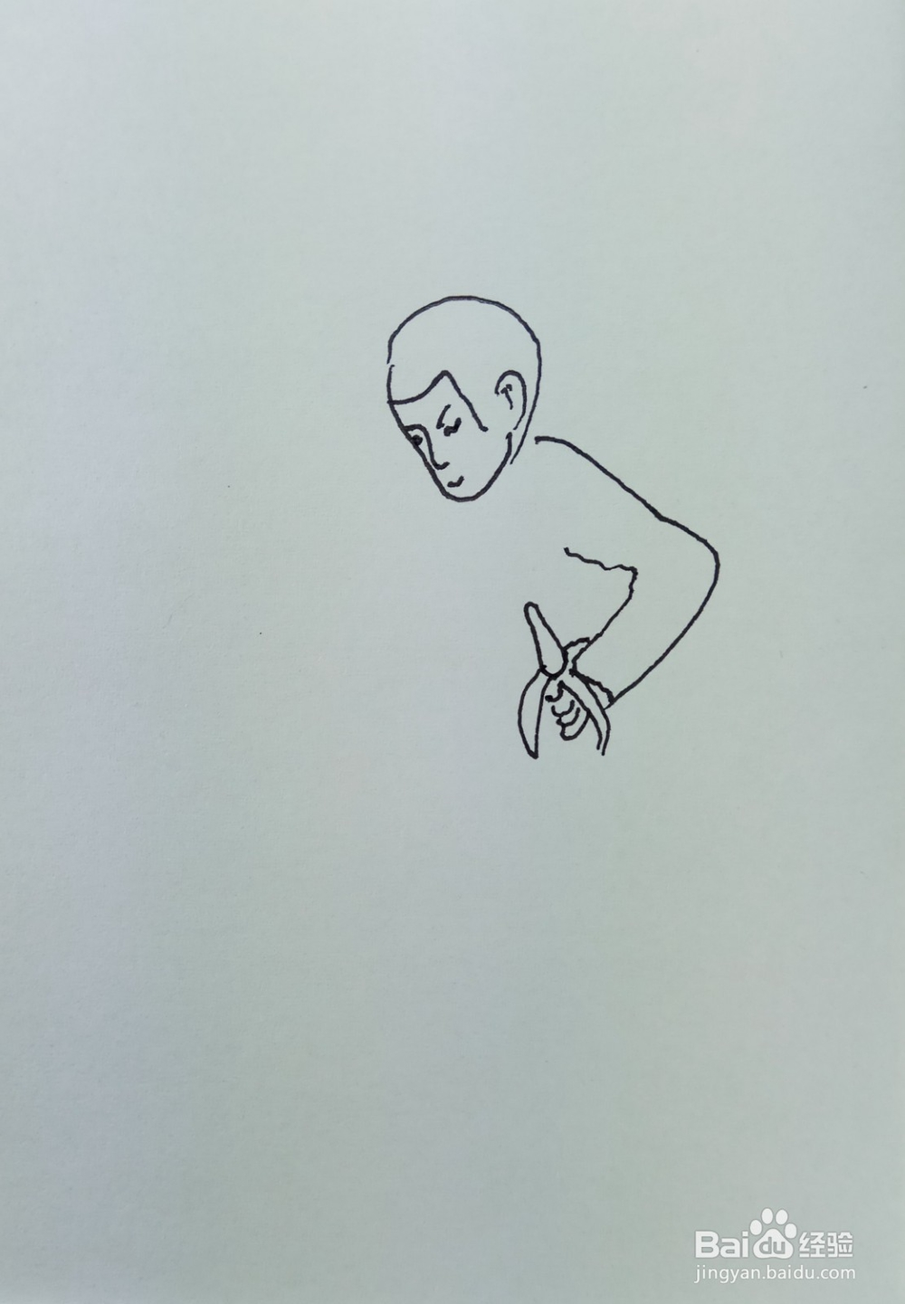 怎样画儿童简笔画快步奔跑着玩球的小孩？