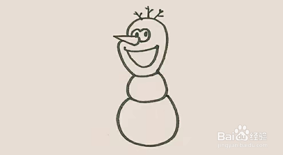 怎么画雪宝