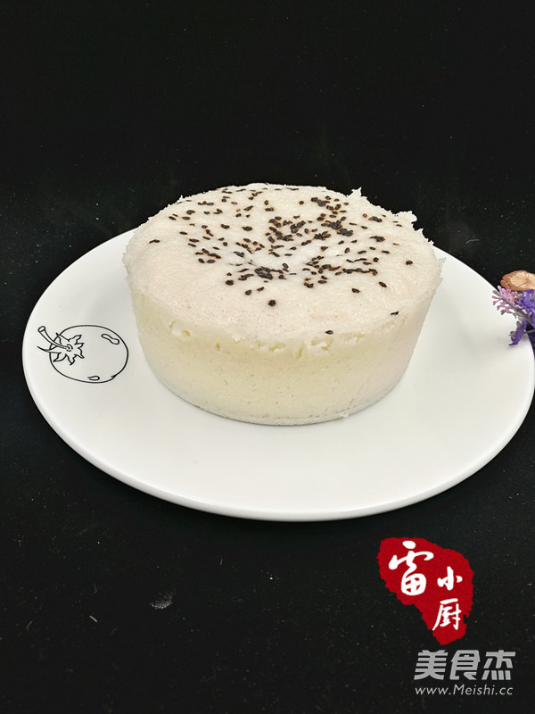 黑芝麻酒酿发糕