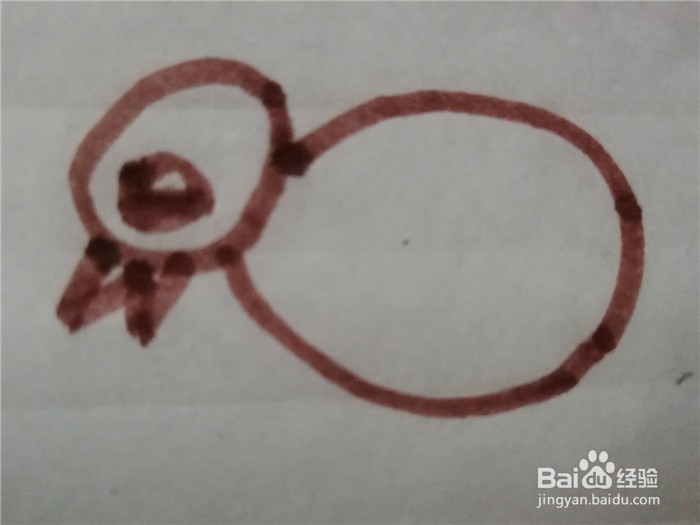 怎么样用简笔画画小鸡仔